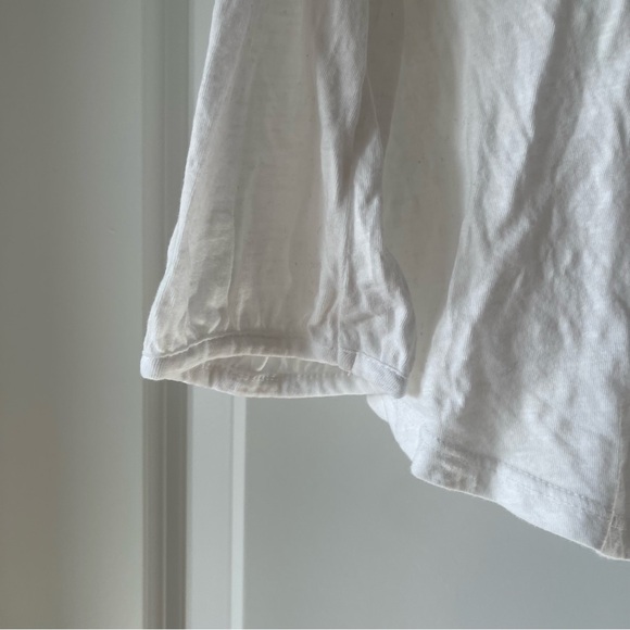 Lucky Brand white embroidered 3/4 sleeve top size Large - Picture 6 of 7